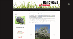Desktop Screenshot of gallowayfarm.ch